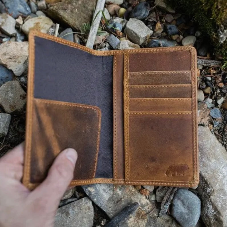 Buffalo Leather Passport Wallet