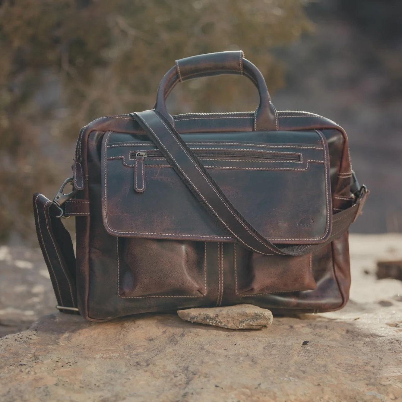Buffalo Leather Pilot Bag