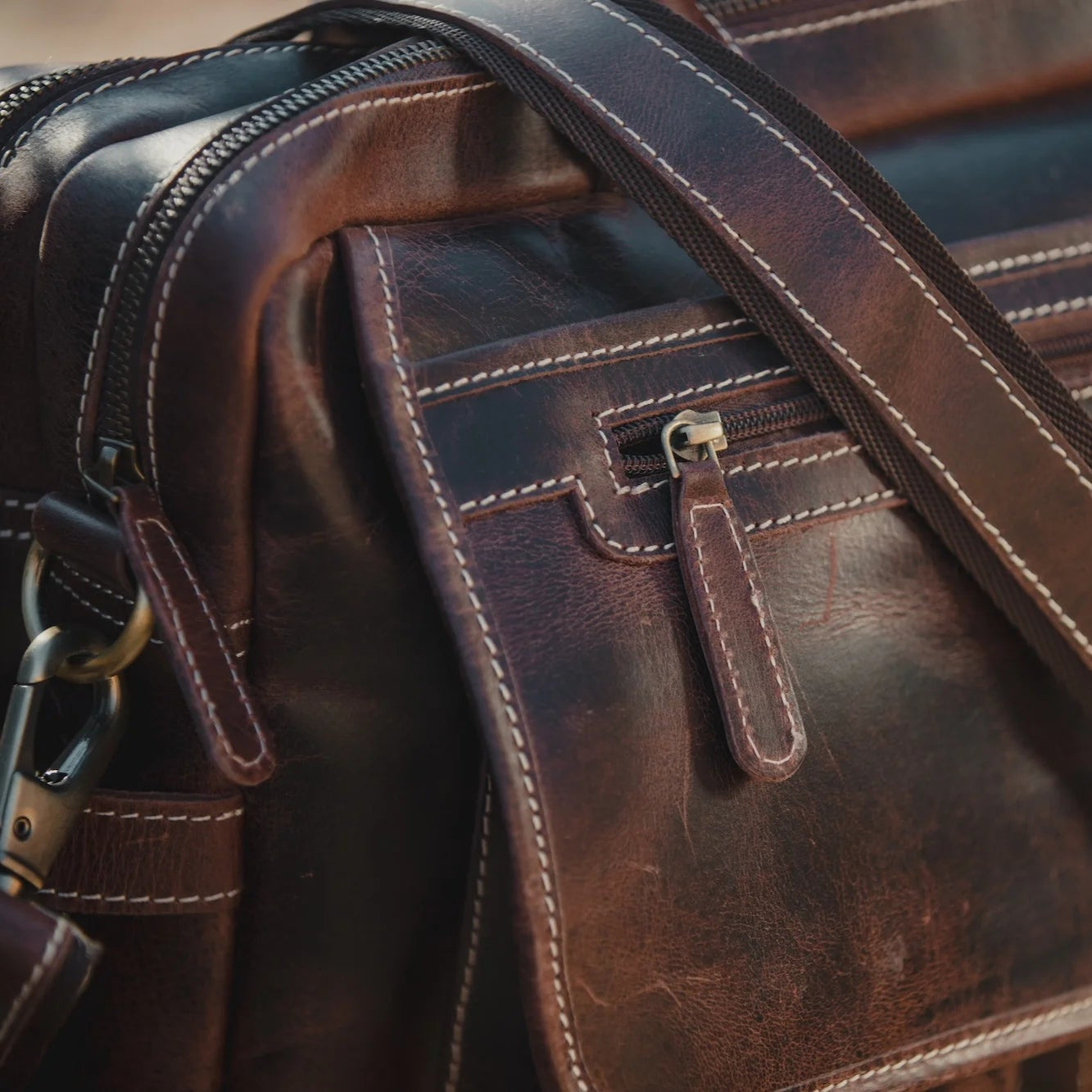 Buffalo Leather Pilot Bag