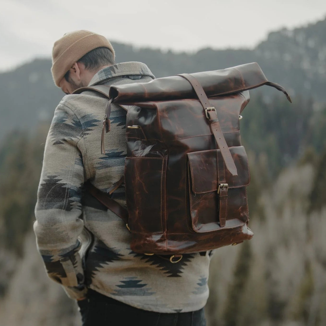 Kobuk Leather Backpack