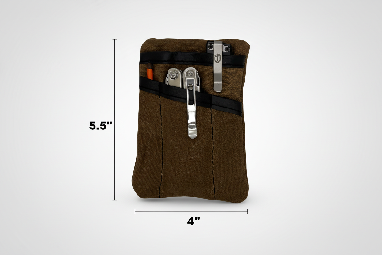Waxed Canvas EDC Pocket Organizer