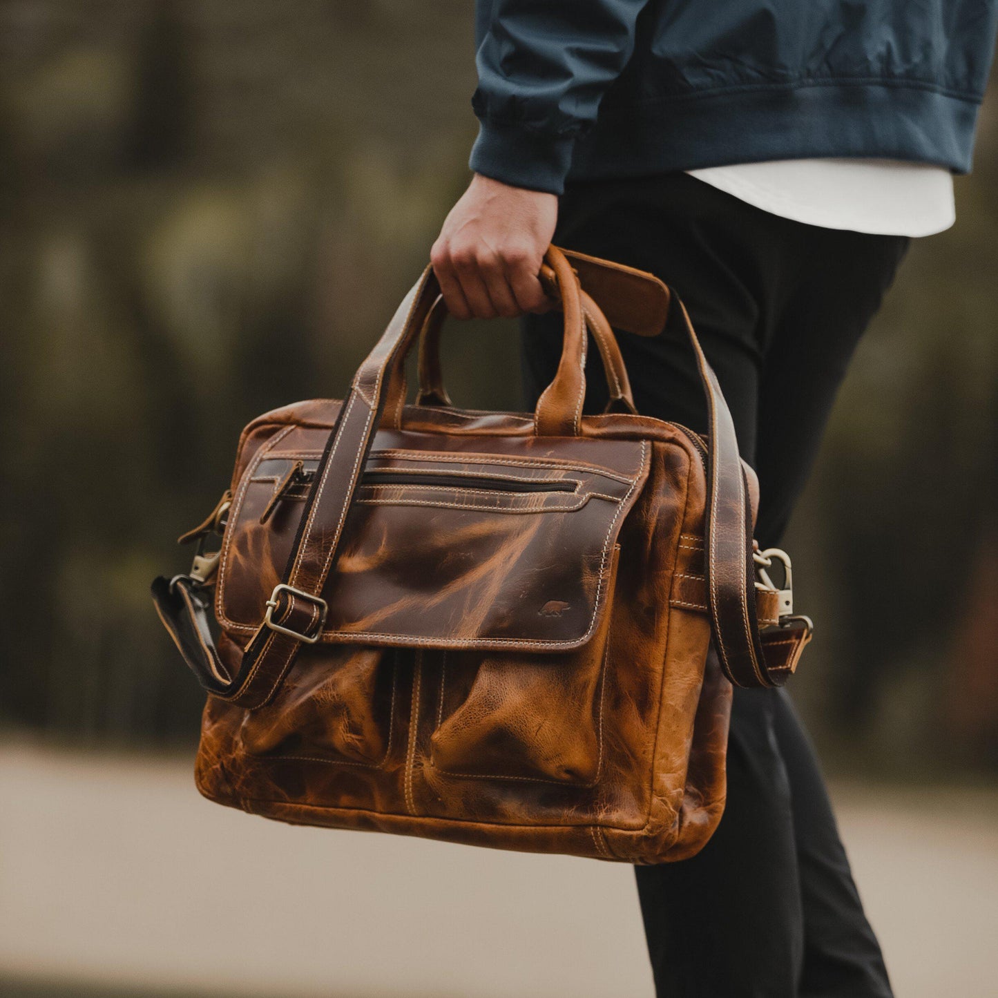 Buffalo Leather Pilot Bag