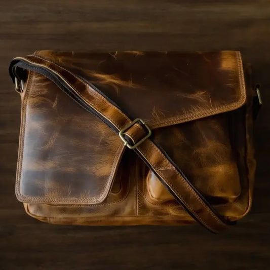 Buffalo Leather Messenger