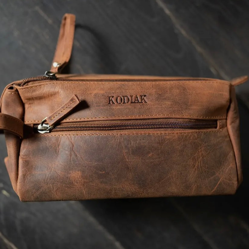 Leather Toiletry Bag