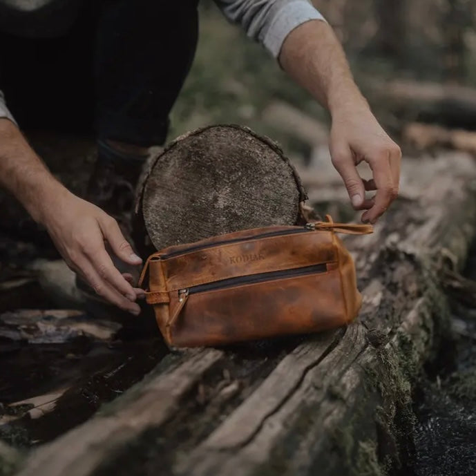 Leather Toiletry Bag