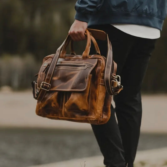 Buffalo Leather Pilot Bag