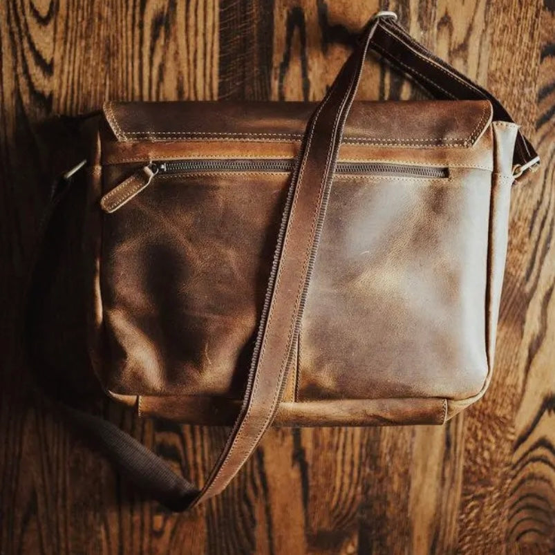 Buffalo Leather Messenger