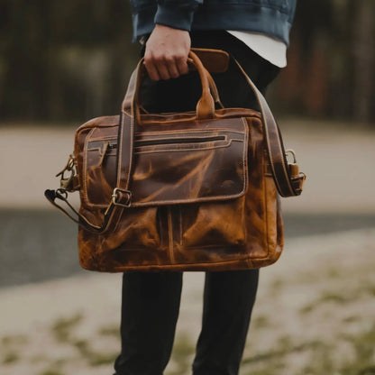 Buffalo Leather Pilot Bag