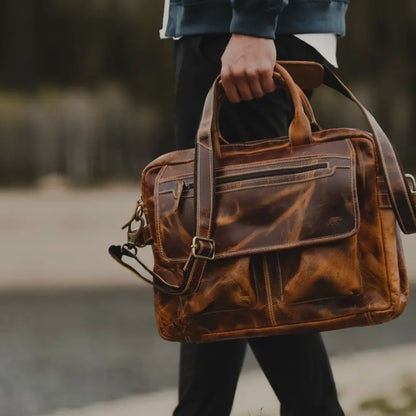 Buffalo Leather Pilot Bag