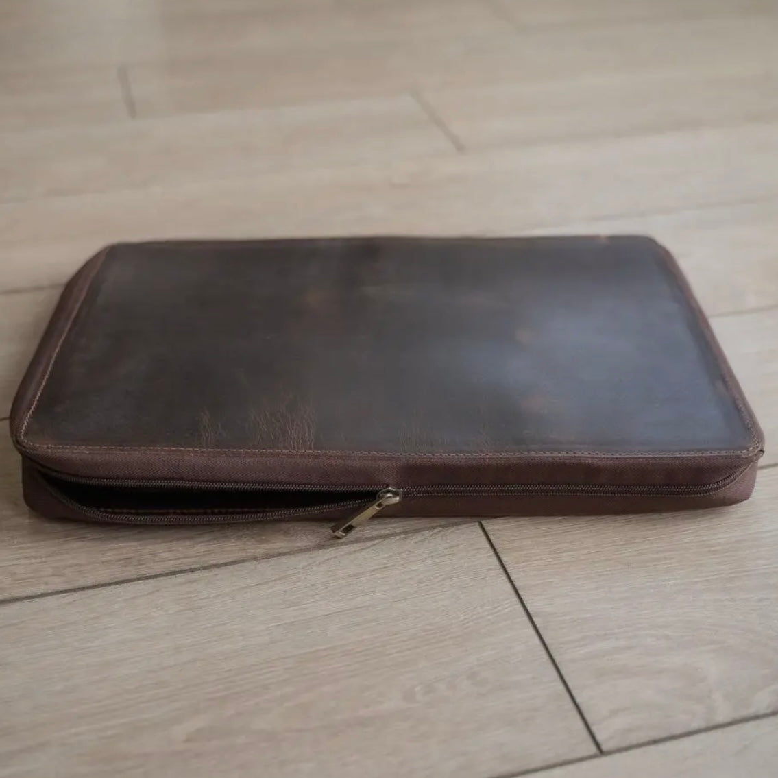 Buffalo Leather MacBook Portfolio