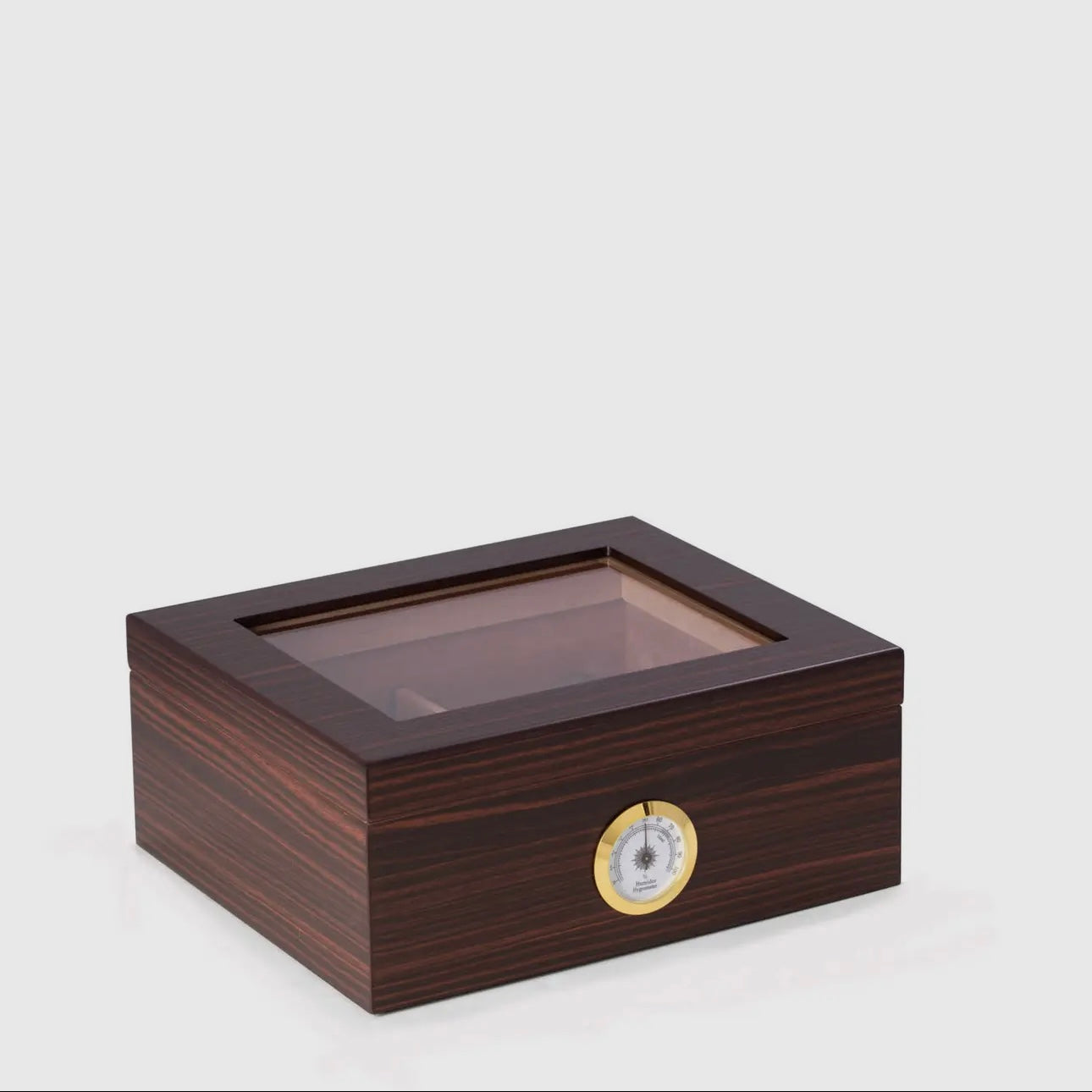 Espresso Wood Cigar Humidor with Lid