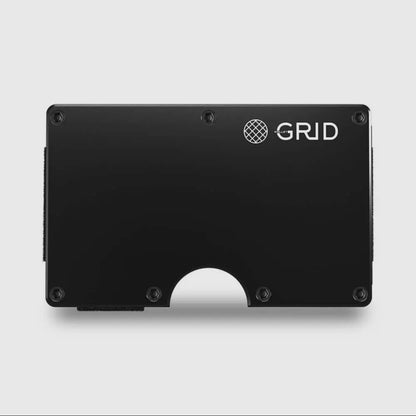 GRID Wallet - Black Aluminum