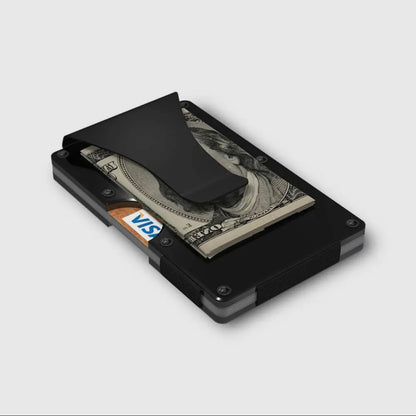 GRID Wallet - Black Aluminum