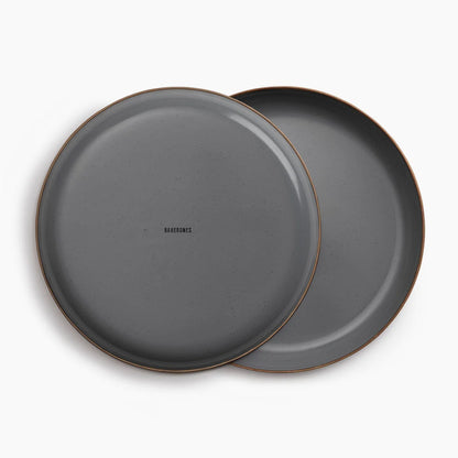 Enamel Deep Plate Set of 2