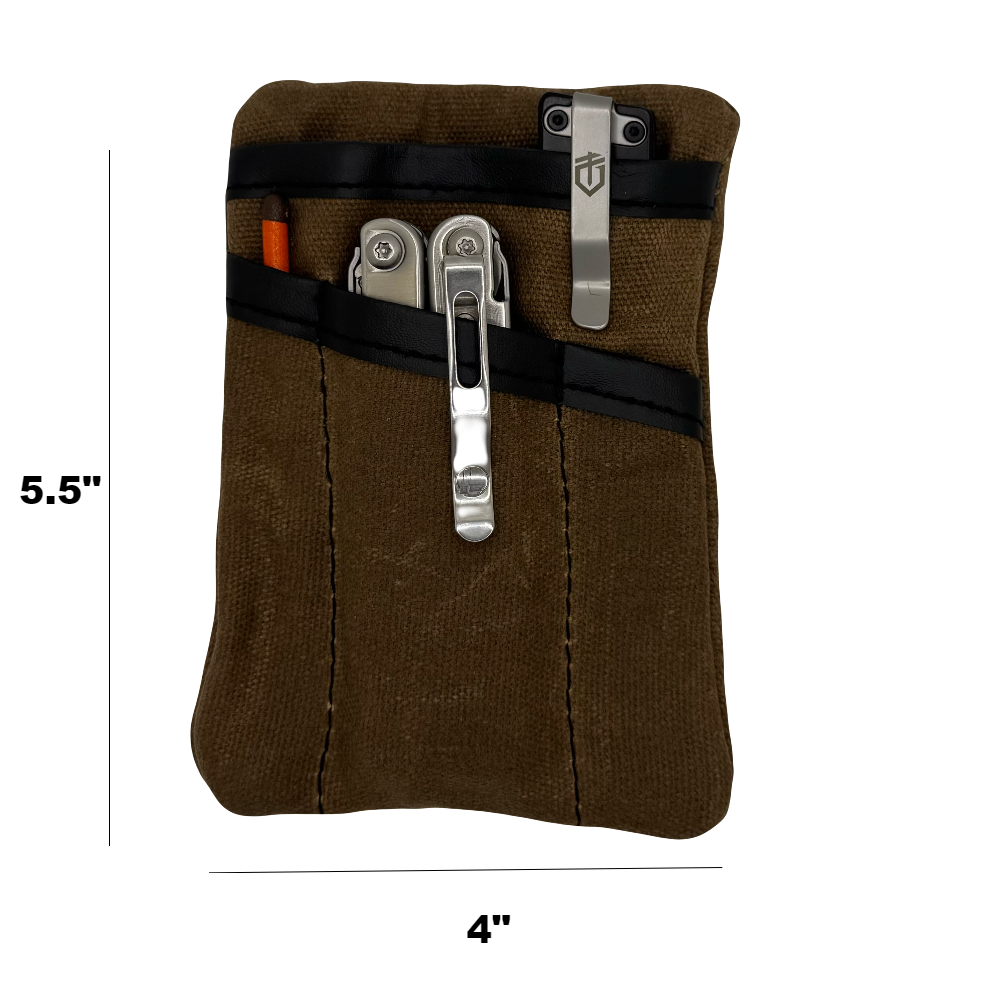 Waxed Canvas EDC Pocket Organizer