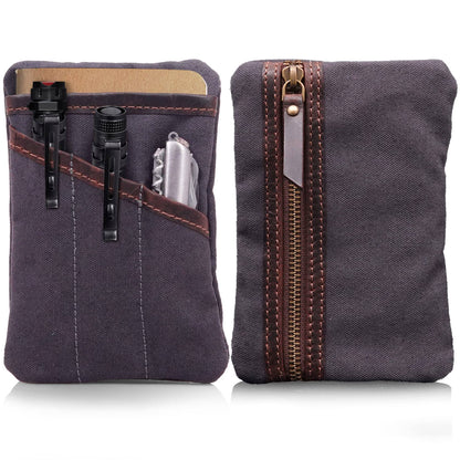 Waxed Canvas EDC Pocket Organizer